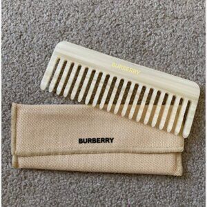 Burberry Beige Hair Comb Pearl -Authentic Burberry Luxury with Cover
